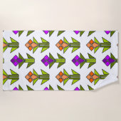 Serviette De Plage Tulipes (Devant)