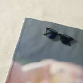 Serviette De Plage Tulipes roses (En situation)