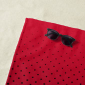 Serviette De Plage Tulipes rouges sur dégradé (En situation)