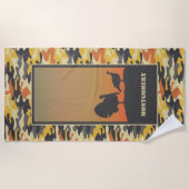 Serviette De Plage Turquie et Camo (Devant)