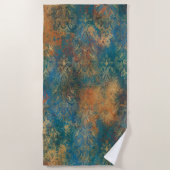 Serviette De Plage Turquoise Cooper Patina (Devant)