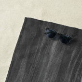 Serviette de plage turquoise Dragonfly Rustic Beac (En situation)