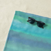 Serviette De Plage Turquoise Est Ma Couleur Favorite (En situation)