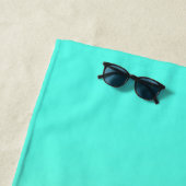 Serviette De Plage Turquoise et or (En situation)