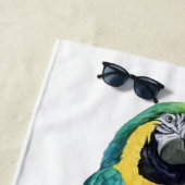 Serviette De Plage Turquoise Macaw (En situation)
