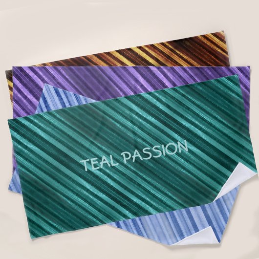 Serviette De Plage Turquoise Passion diagonale triée personnalisée