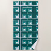 Serviette De Plage Turquoise Topsy Turvy (Devant)