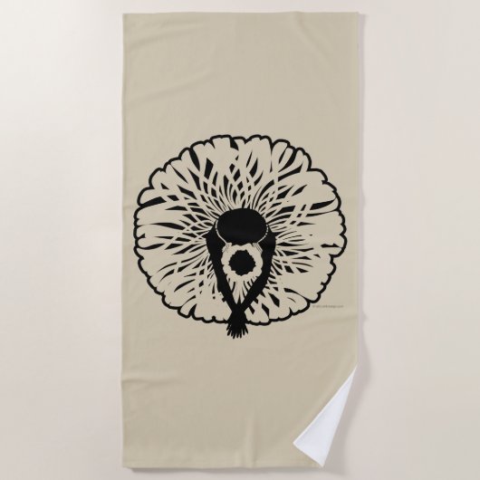 Serviette De Plage Tutu Élégant (Devant)