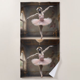 Serviette De Plage "Tutu-rrific ! La pirouette gracieuse du gibbon"