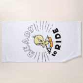 Serviette De Plage TWEETY™ Surfboard - Prêt à rouler (Devant)