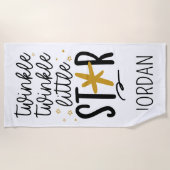 Serviette De Plage Twinkle Twinkle Little Star Doodle (Devant)