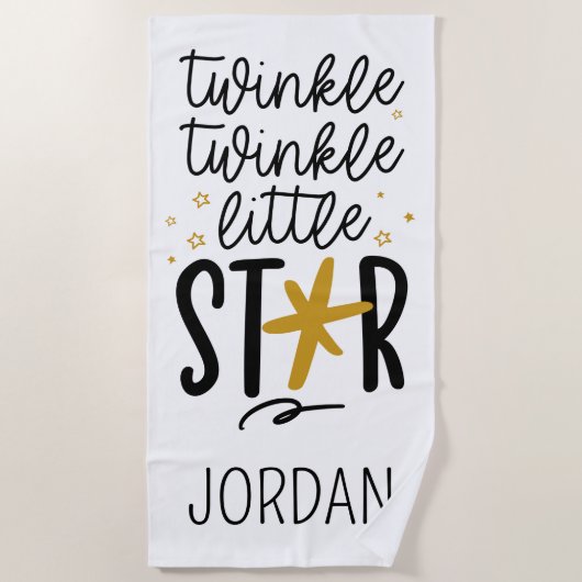 Serviette De Plage Twinkle Twinkle Little Star Doodle (Devant)