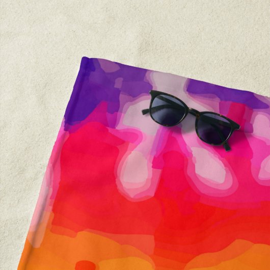 Serviette de plage Tye-Dye-3 (En situation)