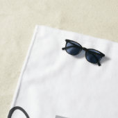 Serviette De Plage Typographie moderne, simple, cool de Free Spirit (En situation)