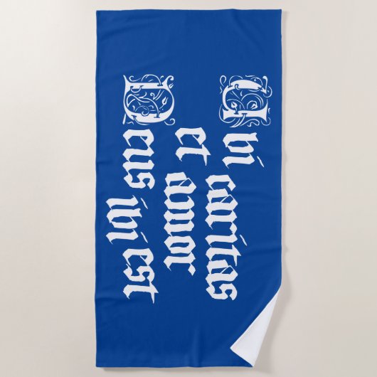 Serviette De Plage Ubi Caritas (Devant)