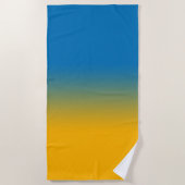 Serviette De Plage Ukraine, couleurs de la liberté (Devant)