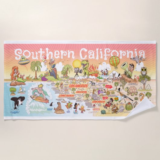Serviette De Plage Ultimate SoCal Sunset Beach Towel (Devant)