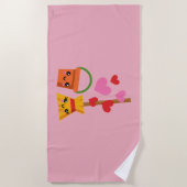 Serviette De Plage Un amour durable (Devant)
