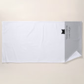 Serviette De Plage Un chat sournois aimerait un mot (Devant)