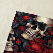 Serviette De Plage Un crâne et une série Rose 10 (En situation)