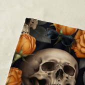 Serviette De Plage Un crâne et une série Rose 11 (En situation)