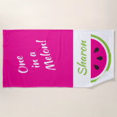 Serviette De Plage Un dans un Melon Watermelon personnalisé (Devant)