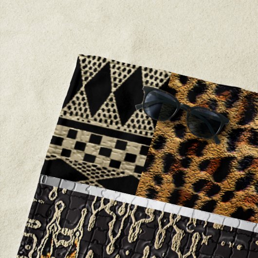 Serviette De Plage Un léopard africain en mouvement (En situation)