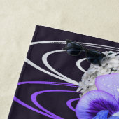 Serviette De Plage Une belle base de sept chakras de fleurs (En situation)