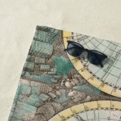 Serviette De Plage Une carte du monde (En situation)