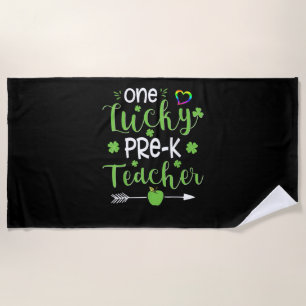Serviette De Plage Une Chancelière Pré-K Chancelière Jour de la Saint