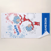 Serviette De Plage Une chose deux C'est une chose d'été (Devant)