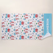 Serviette De Plage Une chose deux Motif de fête (Devant)