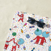 Serviette De Plage Une chose deux Motif de fête (En situation)