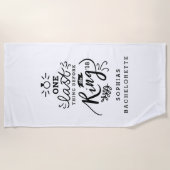 SERVIETTE DE PLAGE UNE DERNIÈRE CHOSE AVANT L'ANNEAU (Devant)