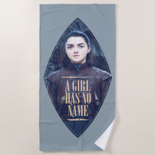 Serviette De Plage "Une Fille N'A Pas De Nom" Arya Stark Graphic