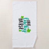 Serviette De Plage Une infirmière chanceuse (Devant)