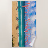 Serviette De Plage Une journée à la plage (Devant)