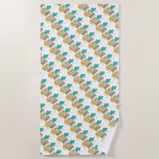 Serviette De Plage Une journée à la plage (Devant)