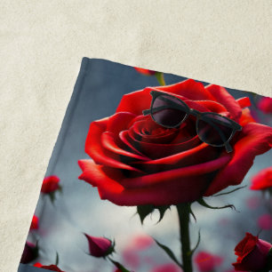 Serviette De Plage "Une pierre en fleur : le Rose de Ruby"