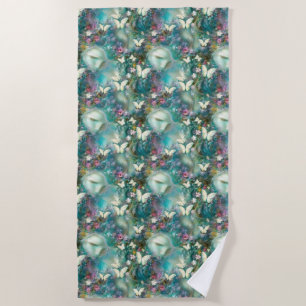 Serviette De Plage Une série de papillons mystiques Design 3