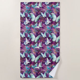 Serviette De Plage Une série mystique de papillons 7