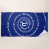 Serviette De Plage Une spirale de Pi Graphic sur une (Devant)
