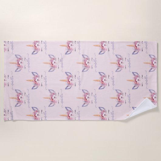 serviette de plage Unicorn (Devant)