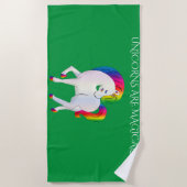 serviette de plage Unicorn. (Devant)