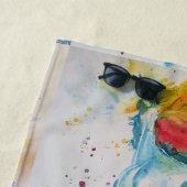 Serviette De Plage Unicorn Aquarelle Peinture Dreams Téléphone (En situation)