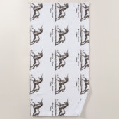 Serviette De Plage Unicorn Classic Running Magic Woodland Créature (Devant)