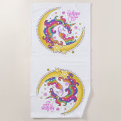 Serviette de plage Unicorn Magic (Devant)