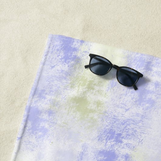 Serviette De Plage Unicorne violette (En situation)