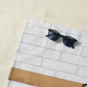 Serviette De Plage Uniforme Personnalisable Netball (En situation)