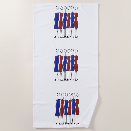 Serviette de plage (unique à main) (Devant)